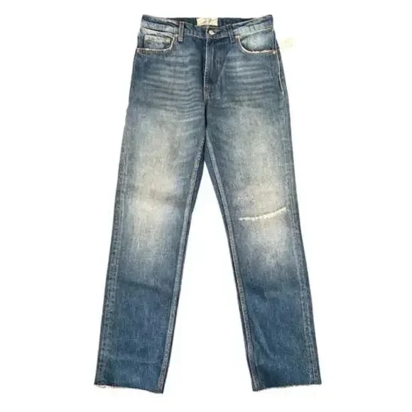 Free People We The Free Vixen Cigarette Jeans 26 High Rise Vintage NWT - Picture 2 of 4